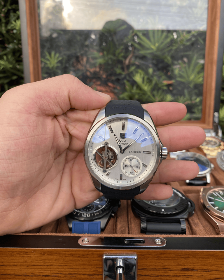 Relógio Carrera Pendulum 44mm Automático Vidro Safira