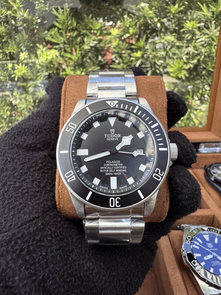 Relógio Pelagos 42mm Automático Safira Aço 904L