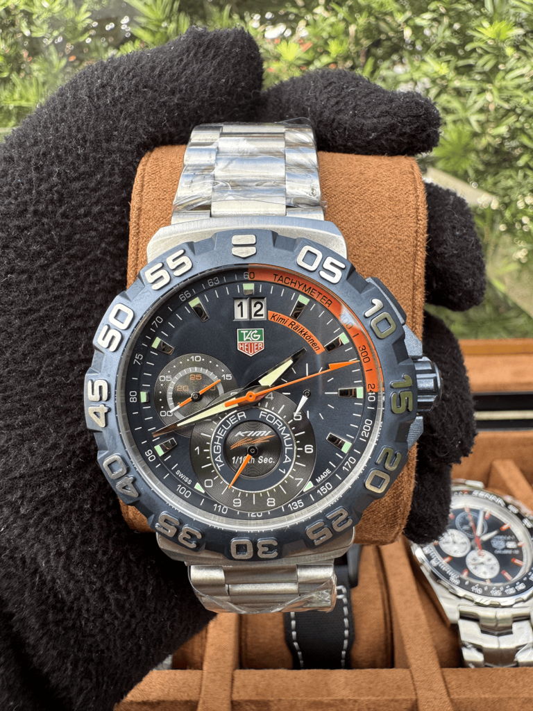 Relógio Tag H Formula 1 Kimi Raikkonen 44mm Quartz Vidro Safira