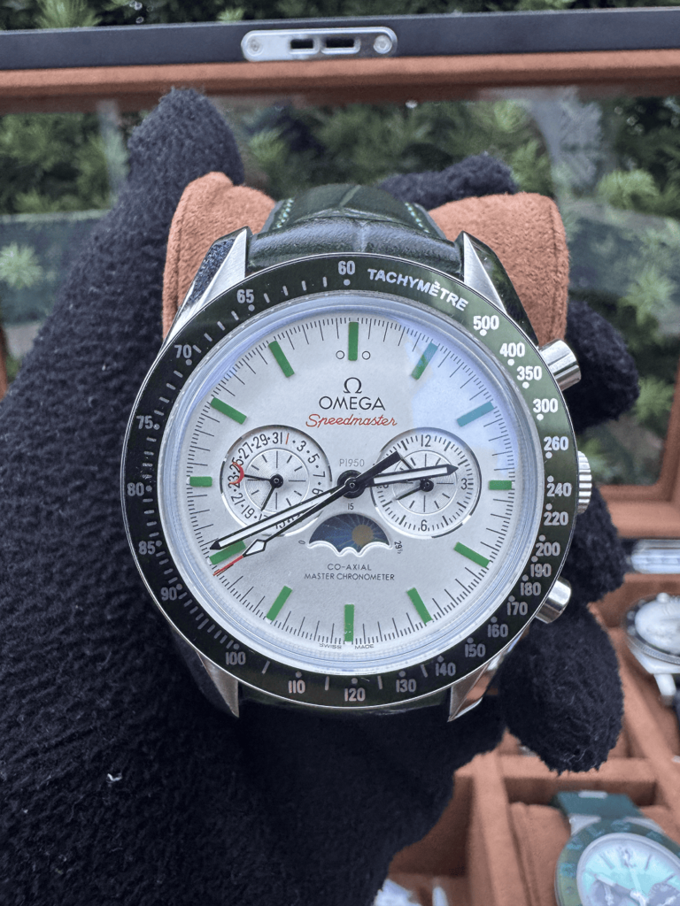 Relógio Fases da Lua 44mm Automático Vidro Safira