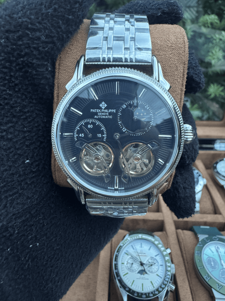 Relógio Fases da Lua 42mm Automático Vidro Safira