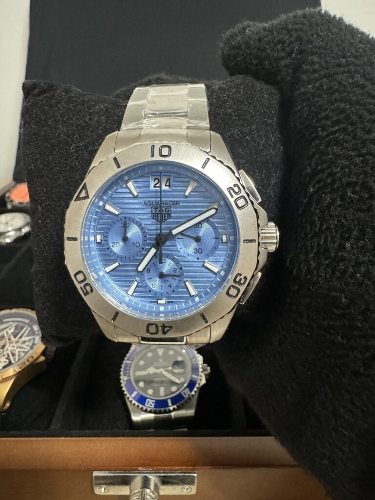 Relógio Aquaracer 40mm Quartz Cronógrafo Vidro Safira