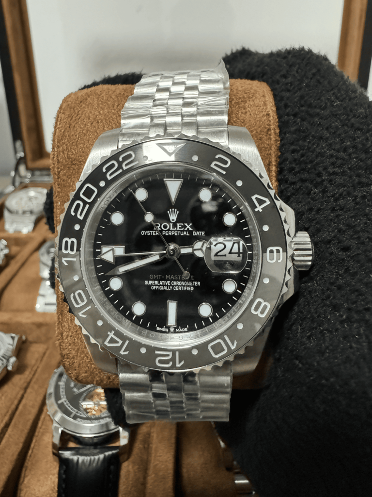 Relógio Bruce Wayne 40mm GMT Automático Vidro Safira
