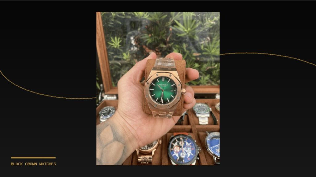 Relógio masculino grande: quando tamanho vira presença - Black Crown Watches